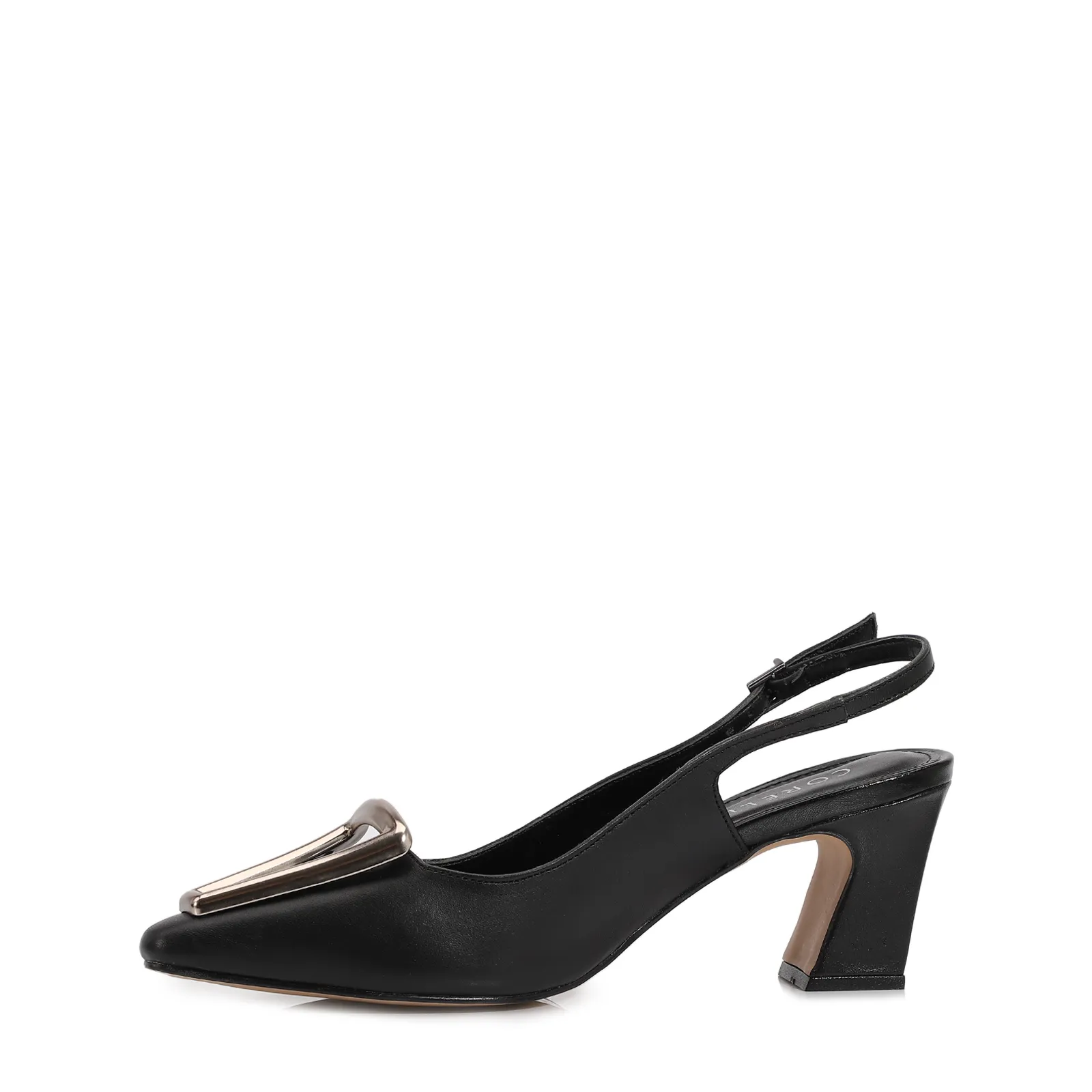 Scarpin Couro Preto