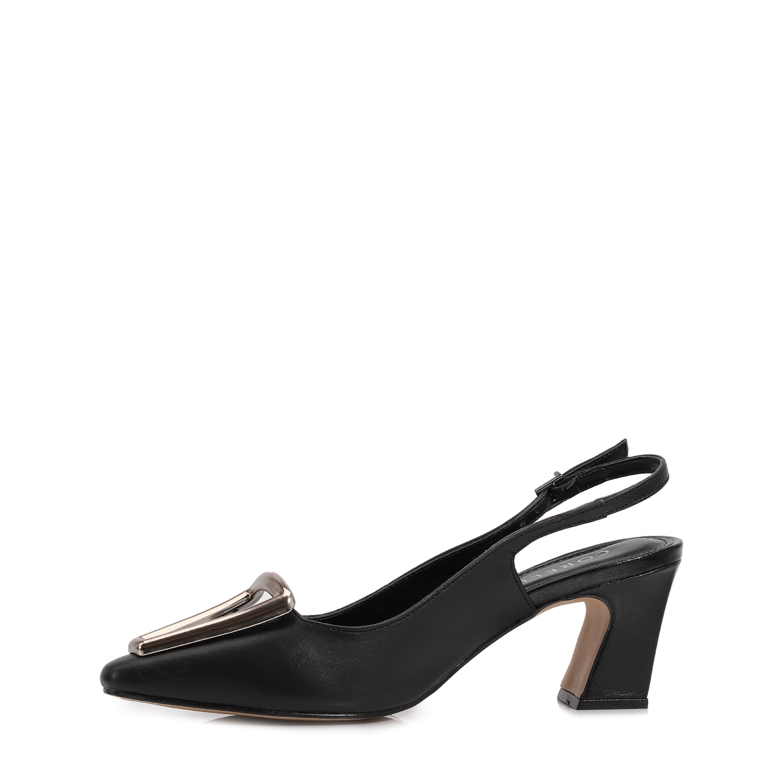 Scarpin Couro Preto