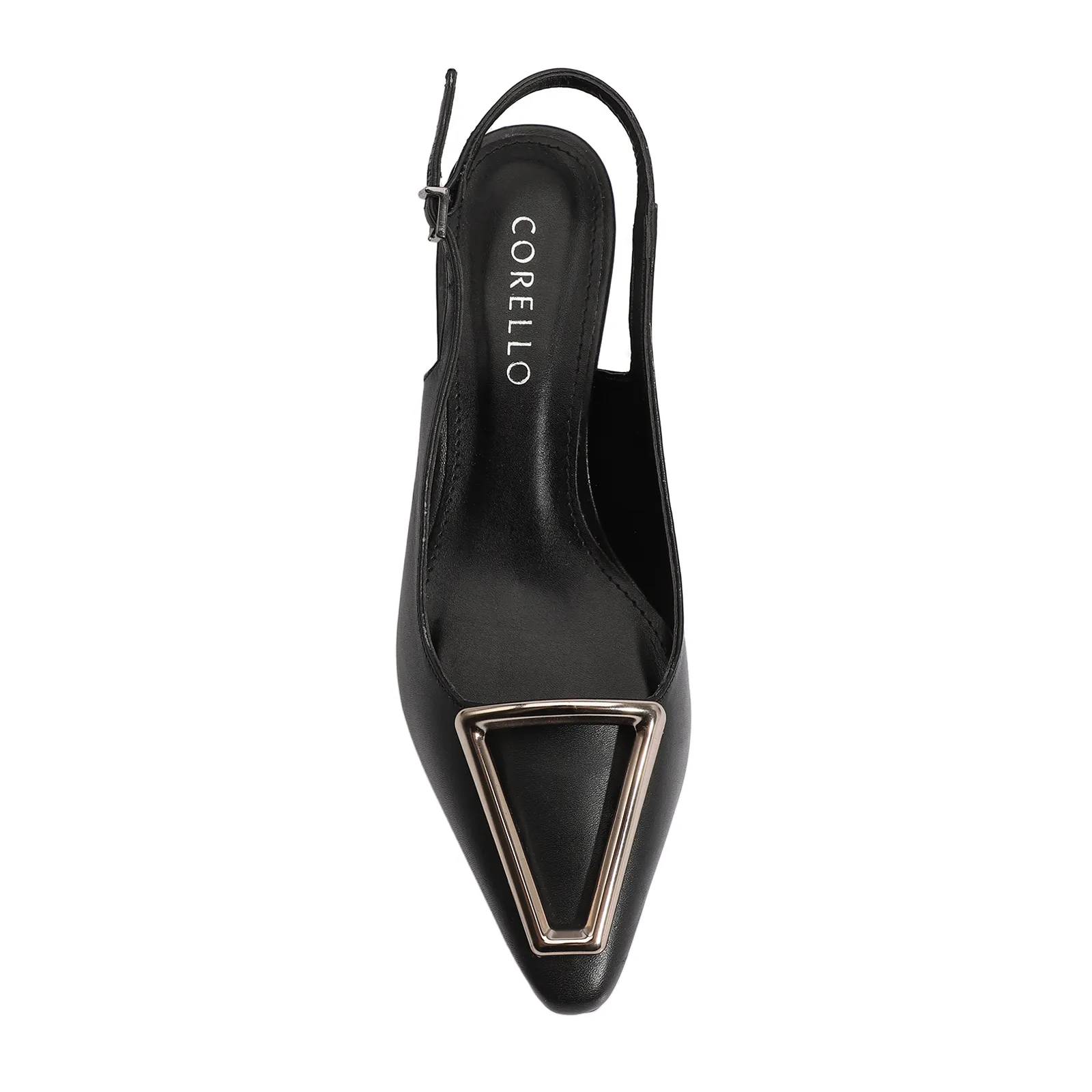 Scarpin Couro Preto