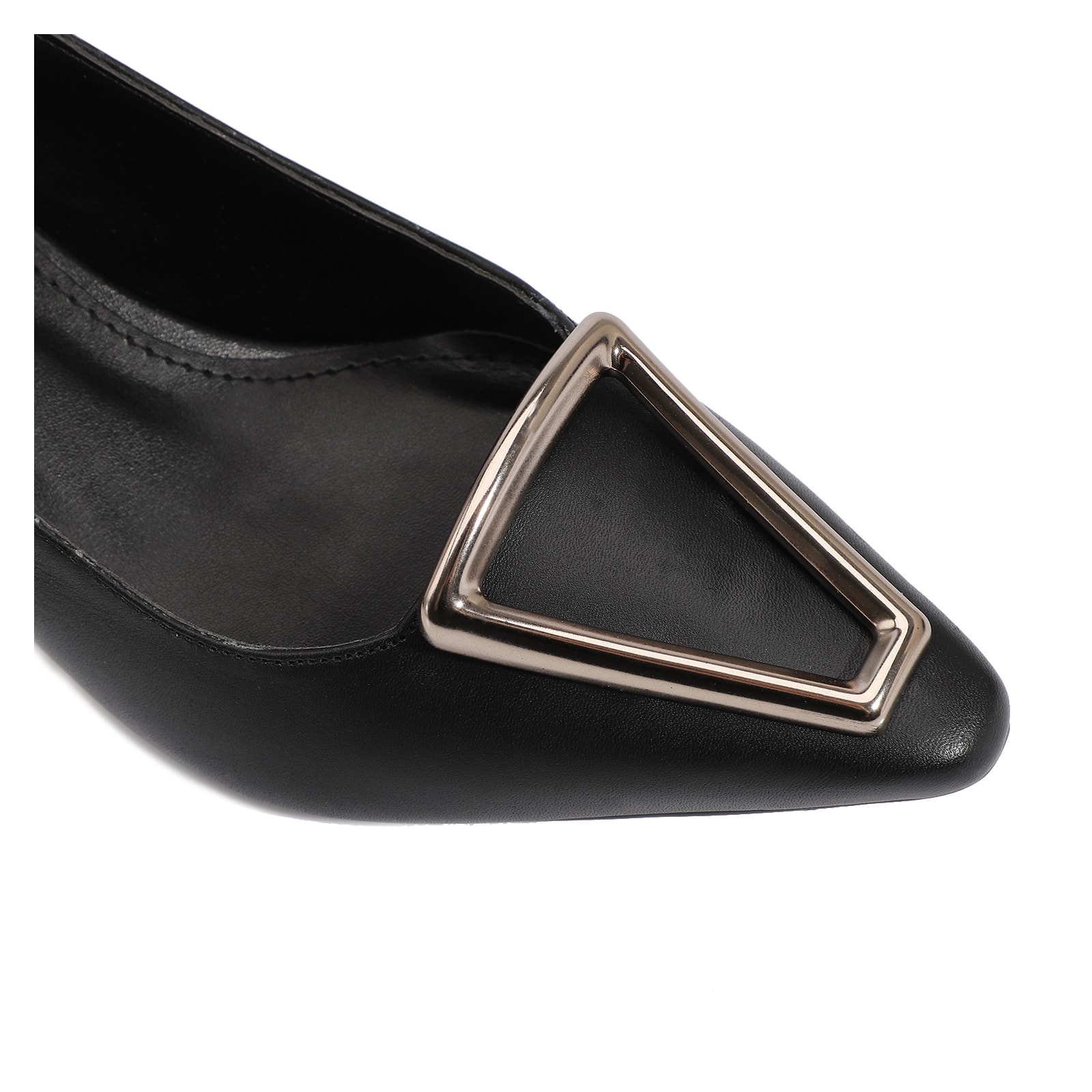 Scarpin Couro Preto