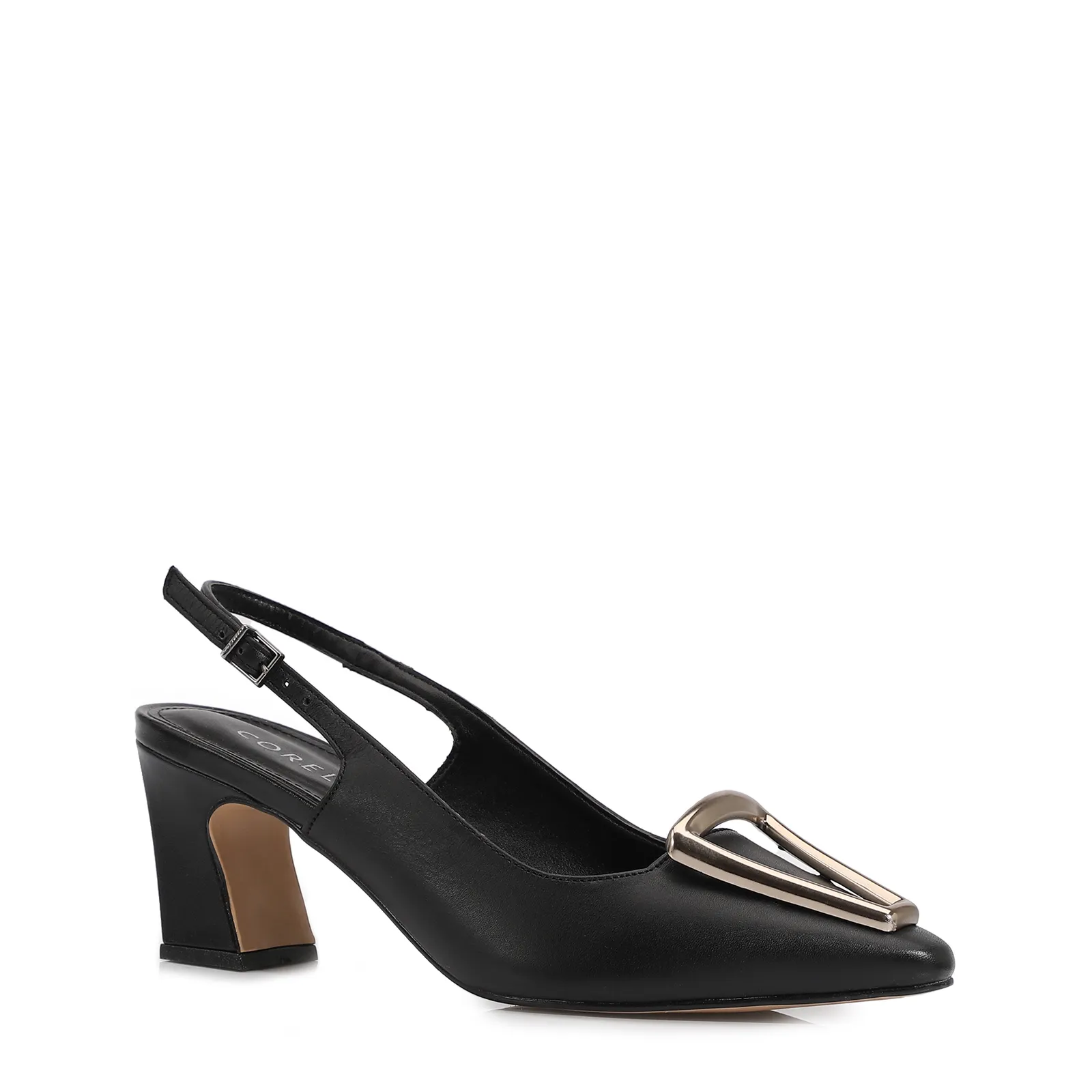 Scarpin Couro Preto