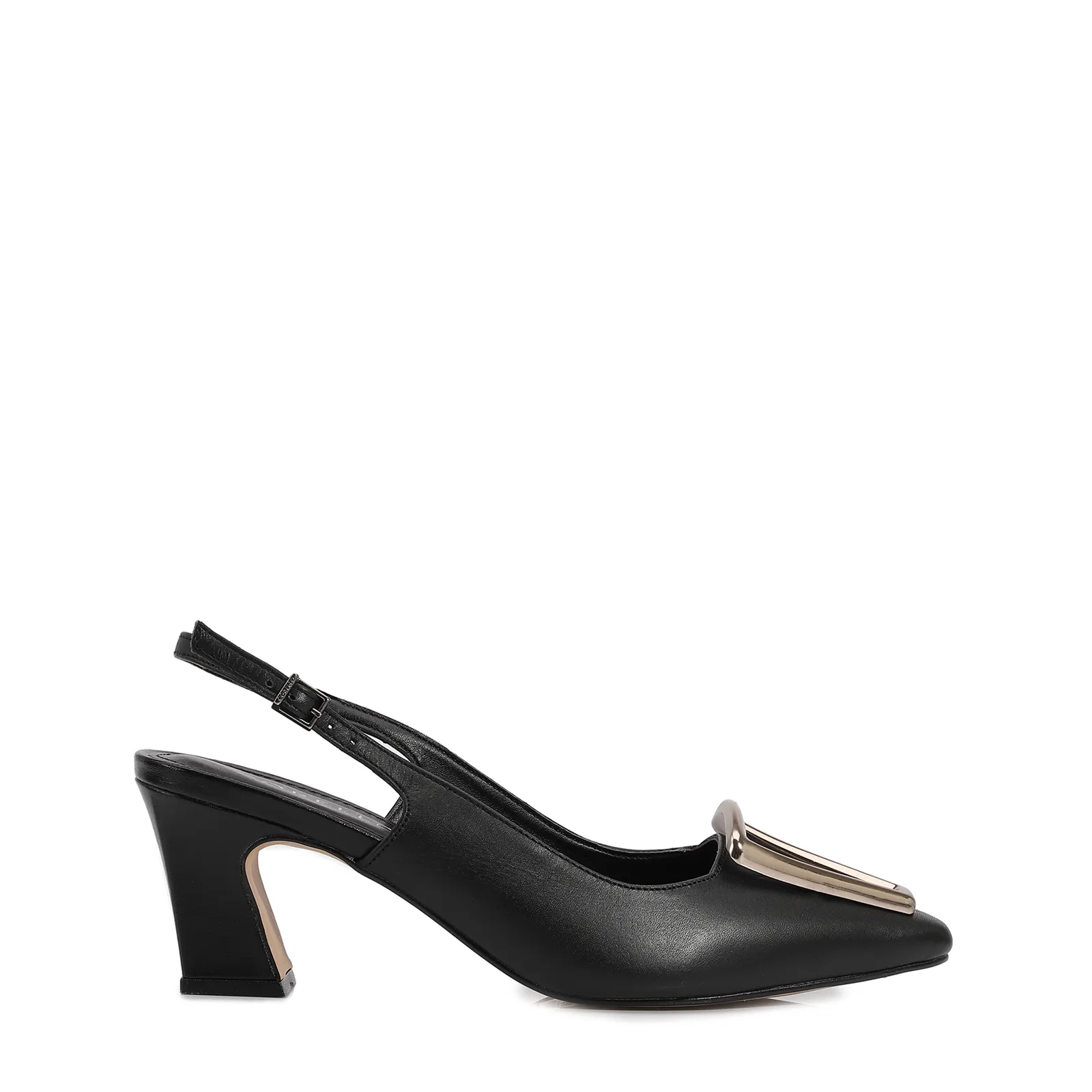 Scarpin Couro Preto