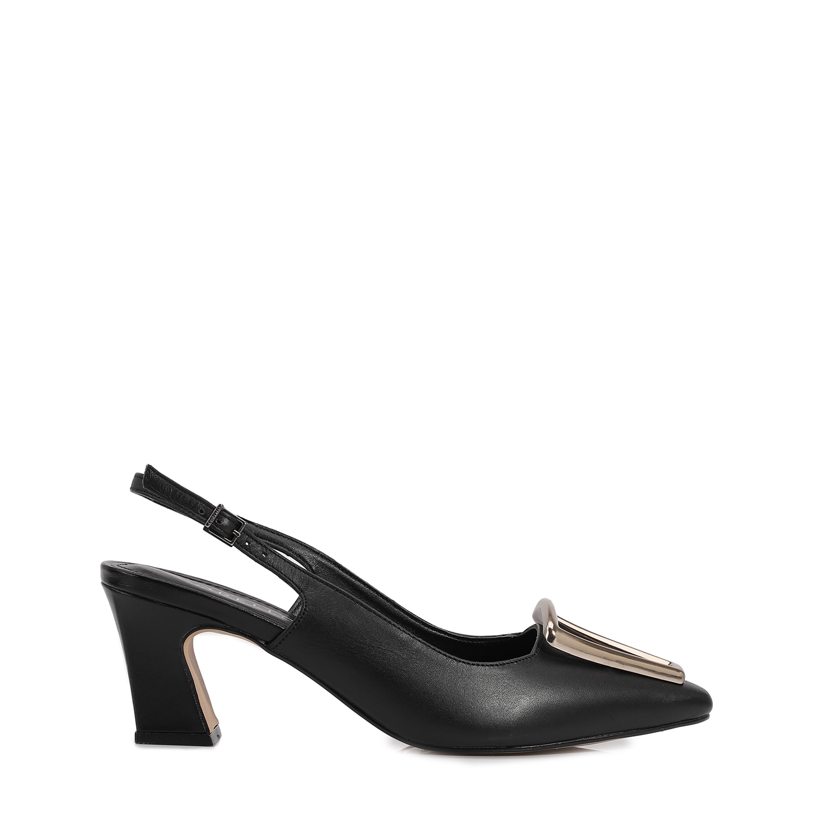 Scarpin Couro Preto