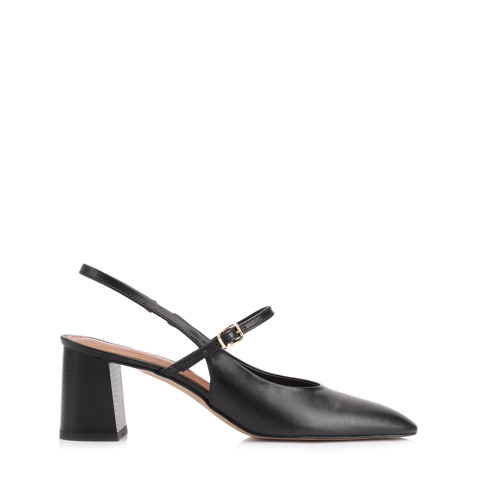 Scarpin Couro Preto