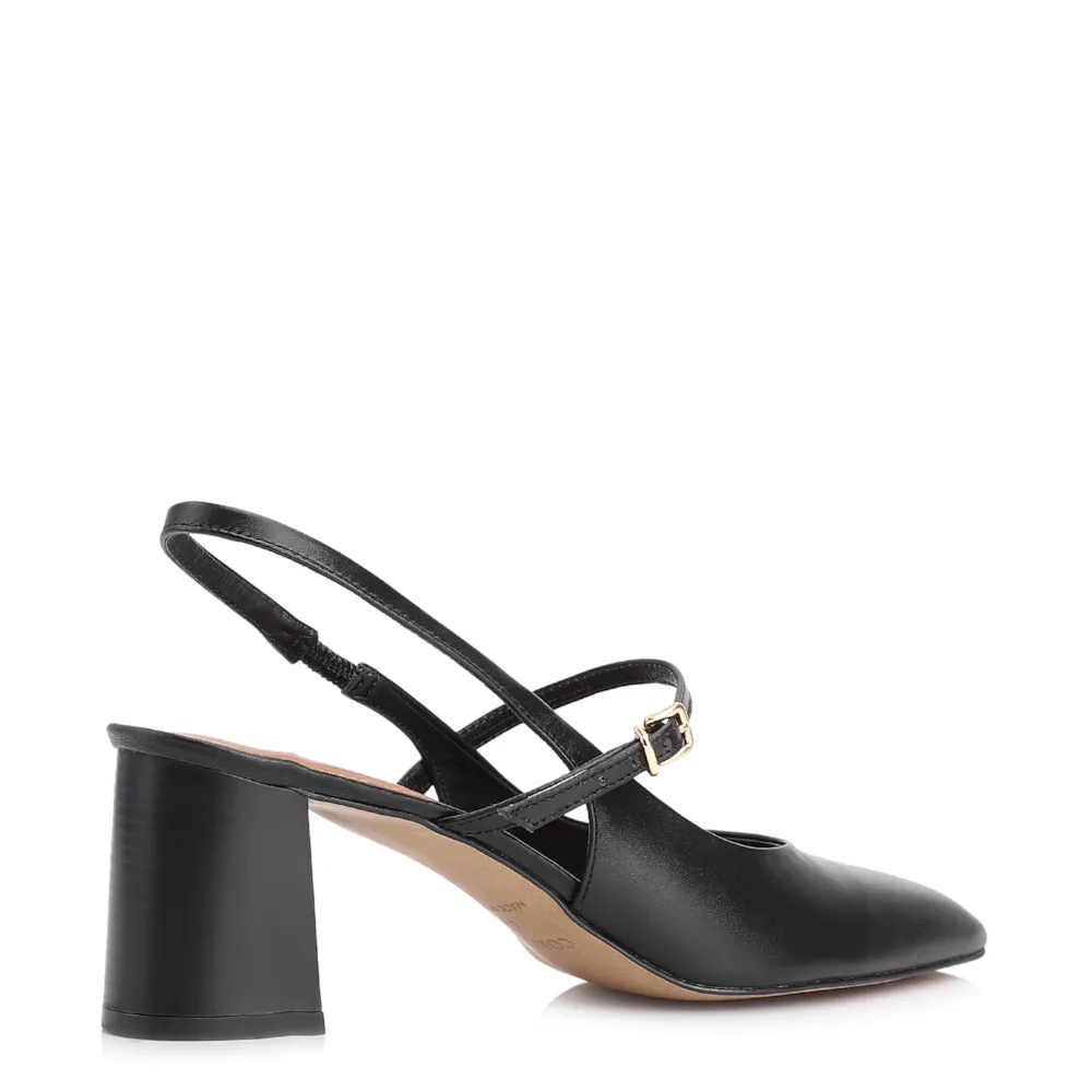 Scarpin Couro Preto - imagem 4