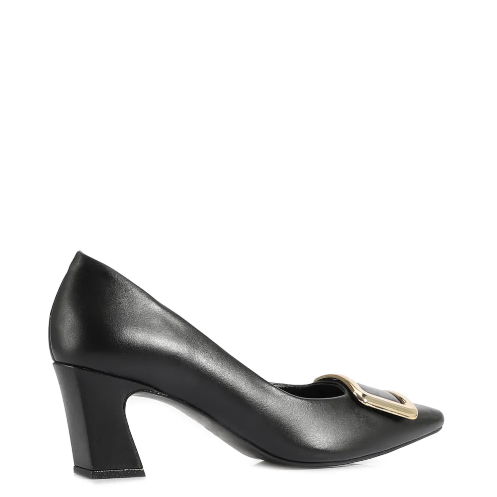 Scarpin Couro Preto - imagem 3