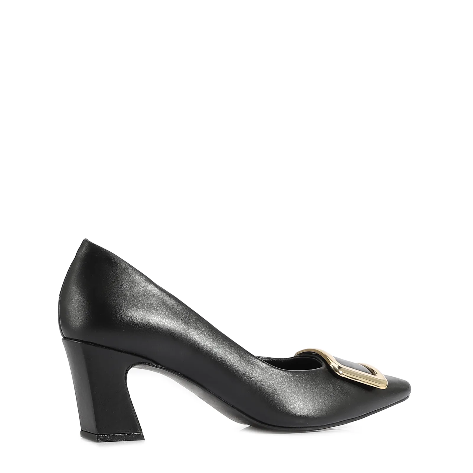 Scarpin Couro Preto