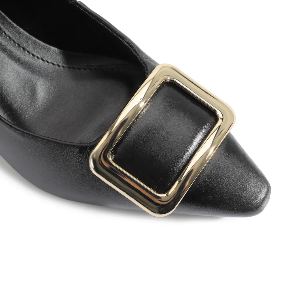 Scarpin Couro Preto - imagem 6