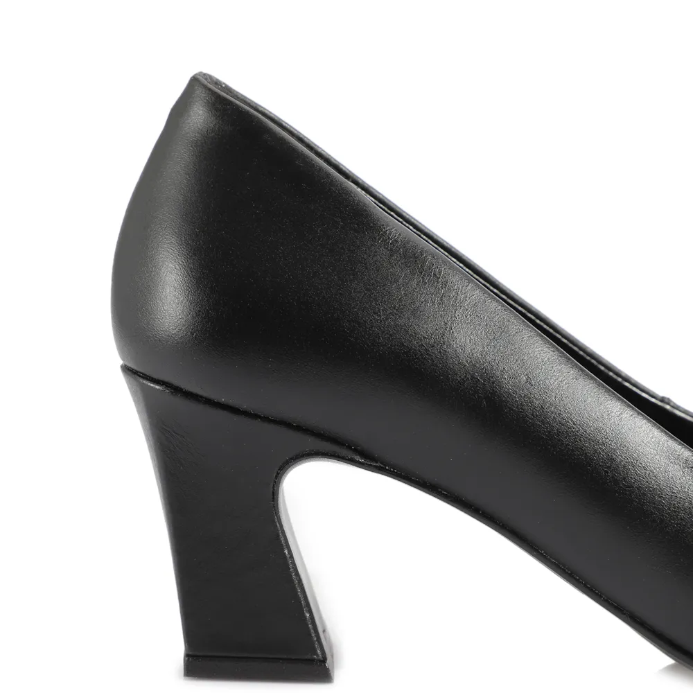 Scarpin Couro Preto - imagem 7