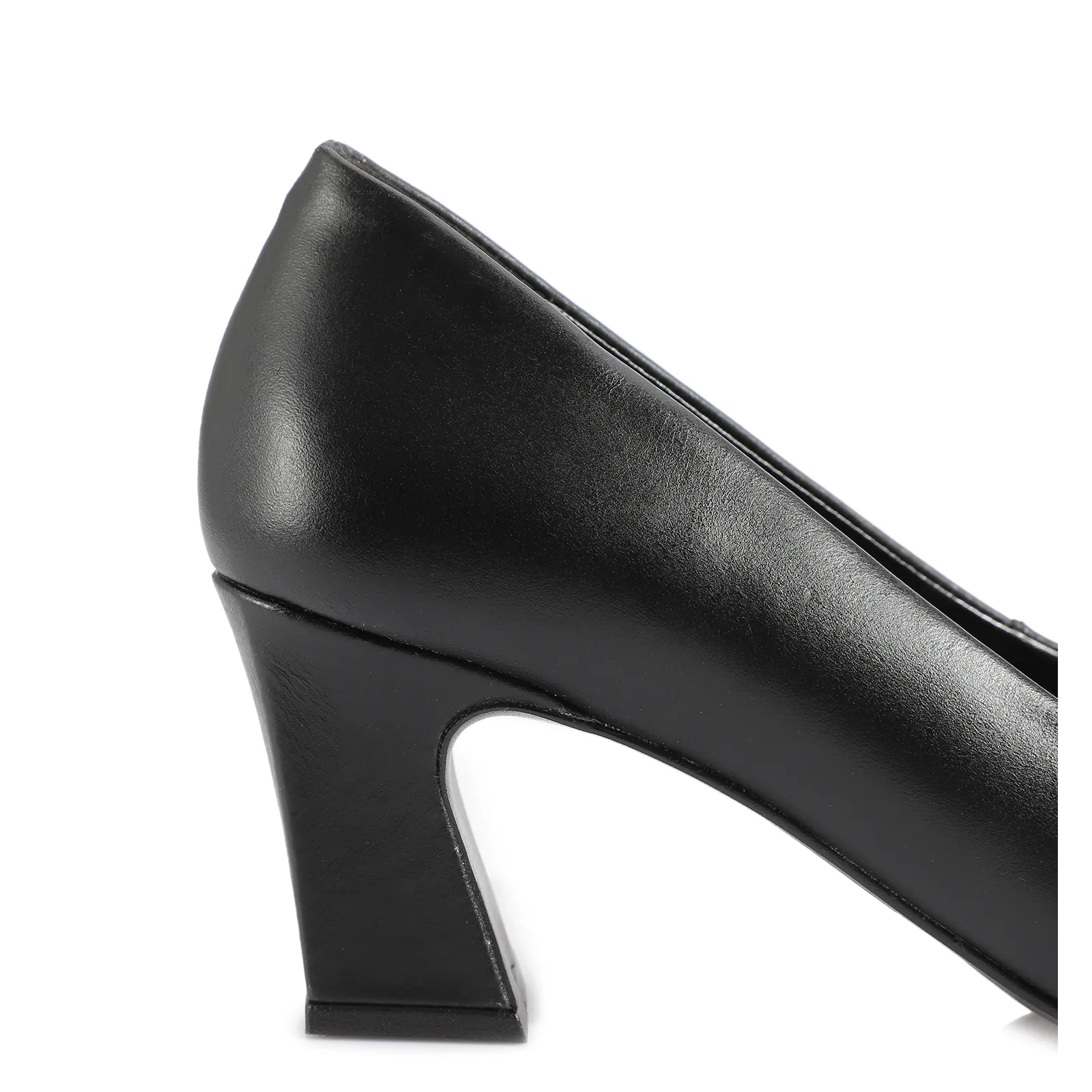 Scarpin Couro Preto