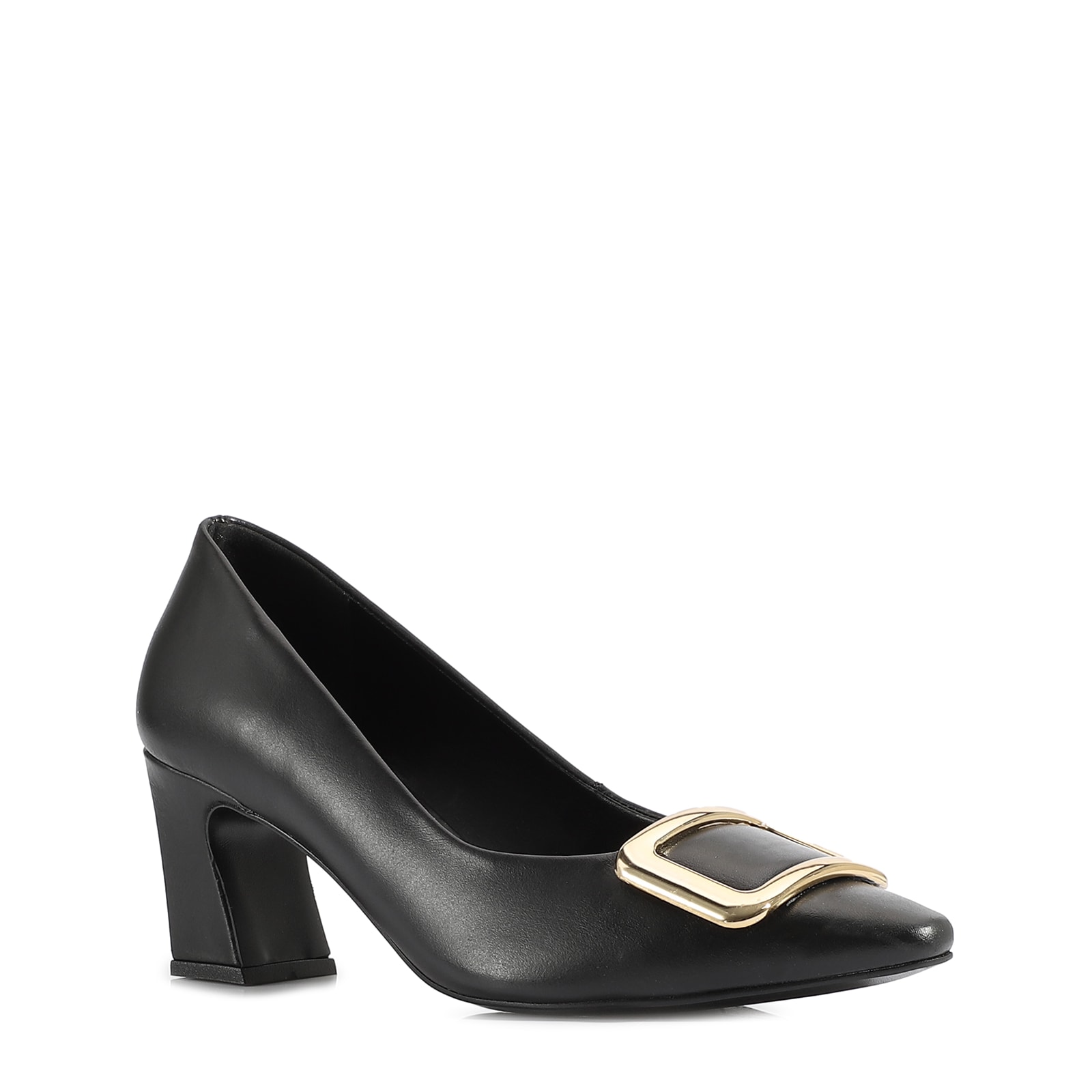 Scarpin Couro Preto