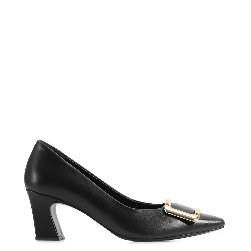 Scarpin Couro Preto - imagem 2