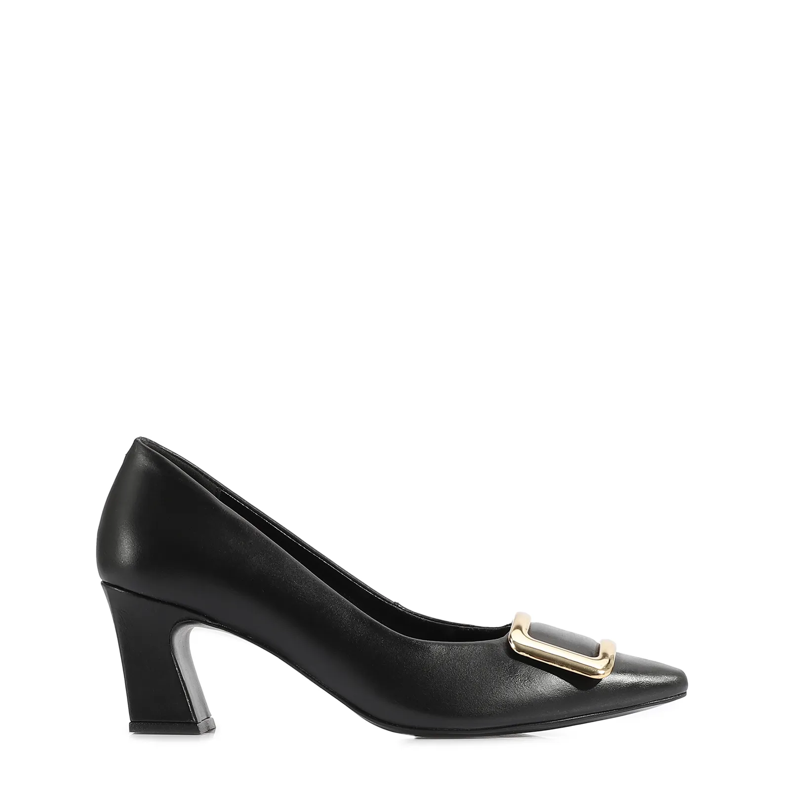 Scarpin Couro Preto