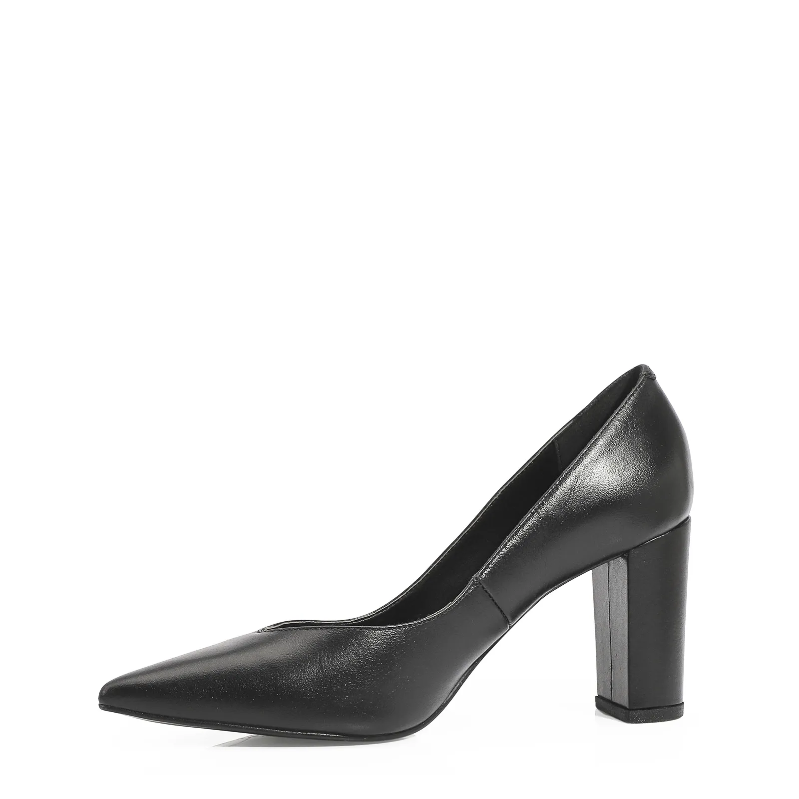 Scarpin Couro Preto