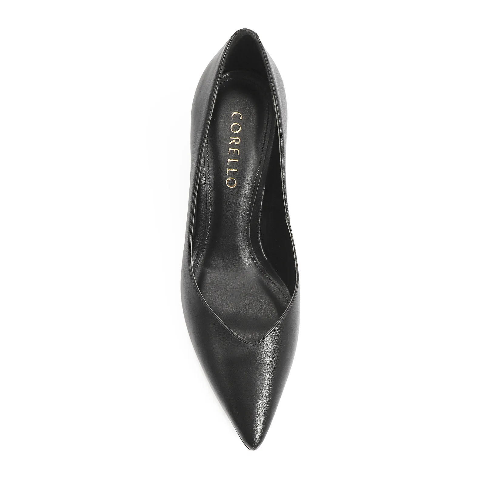 Scarpin Couro Preto