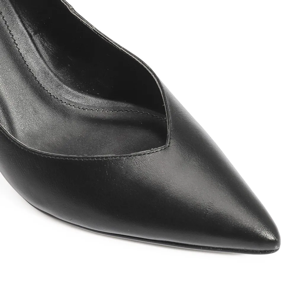 Scarpin Couro Preto - imagem 6