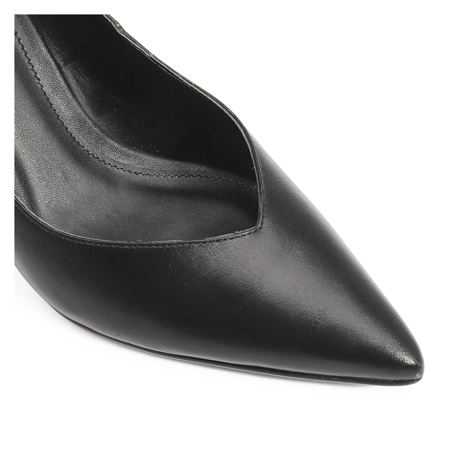 Scarpin Couro Preto