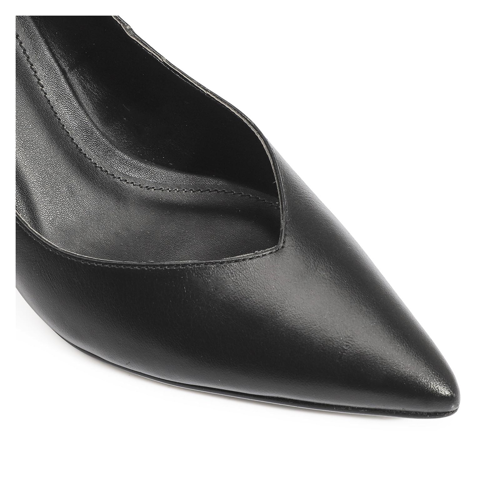 Scarpin Couro Preto