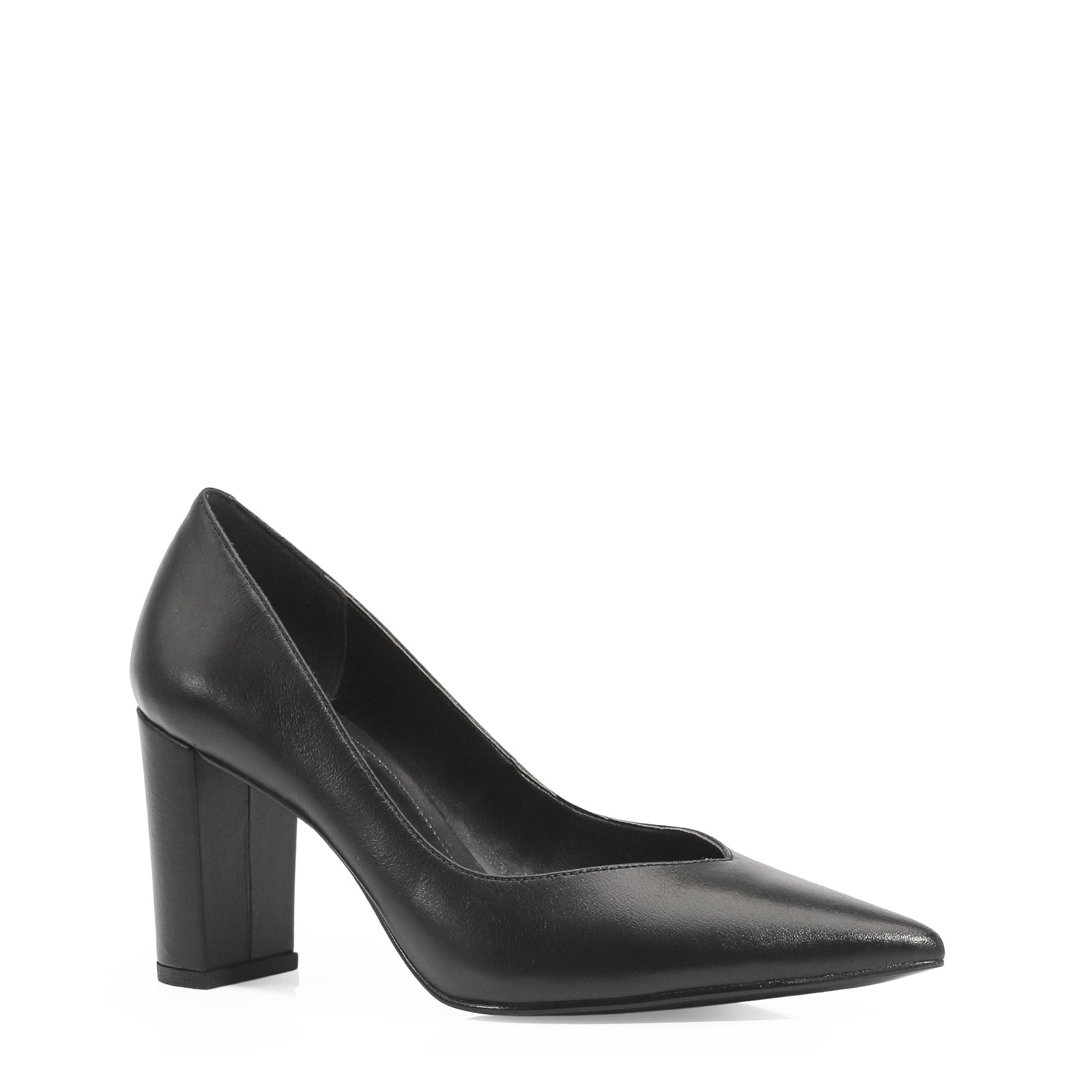 Scarpin Couro Preto