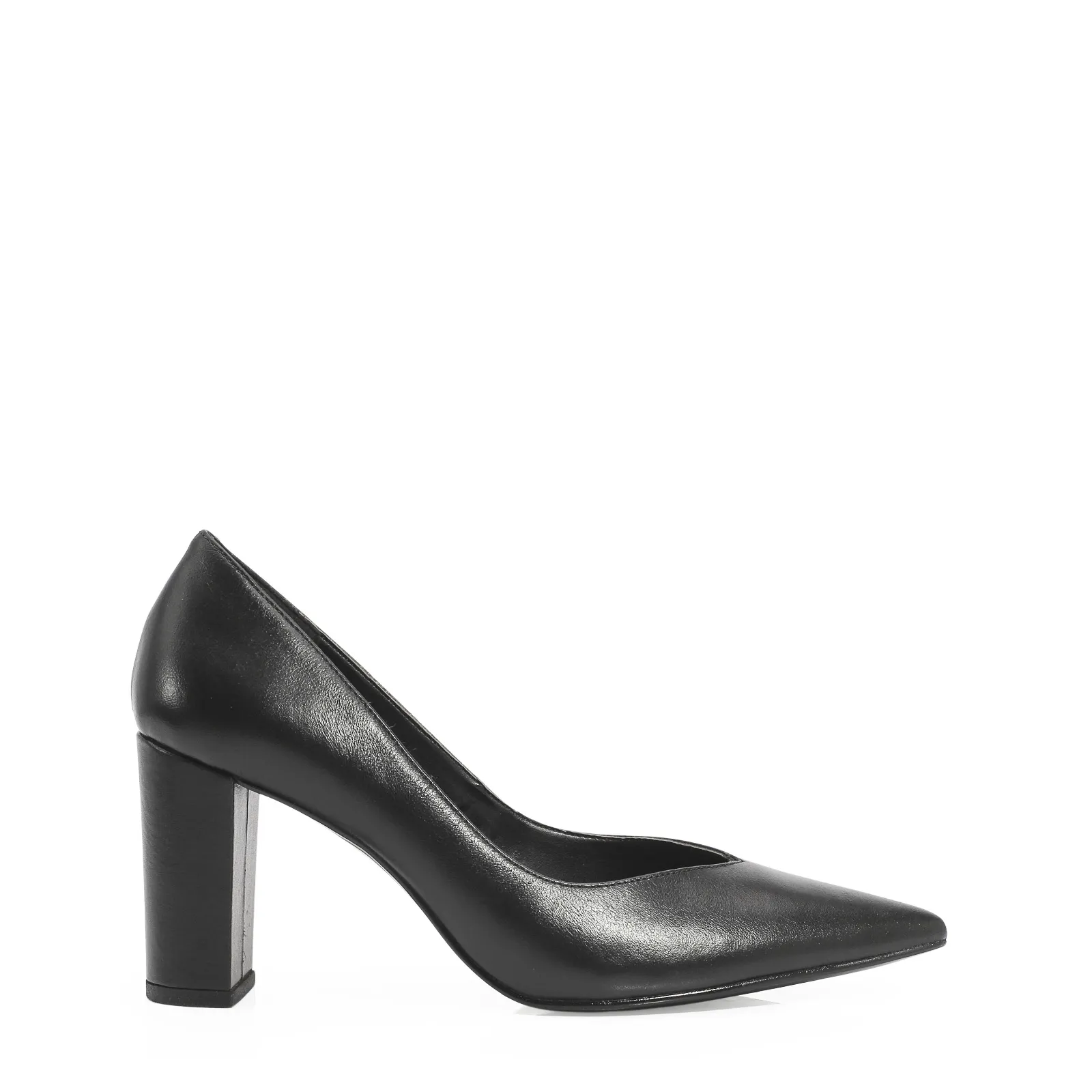 Scarpin Couro Preto