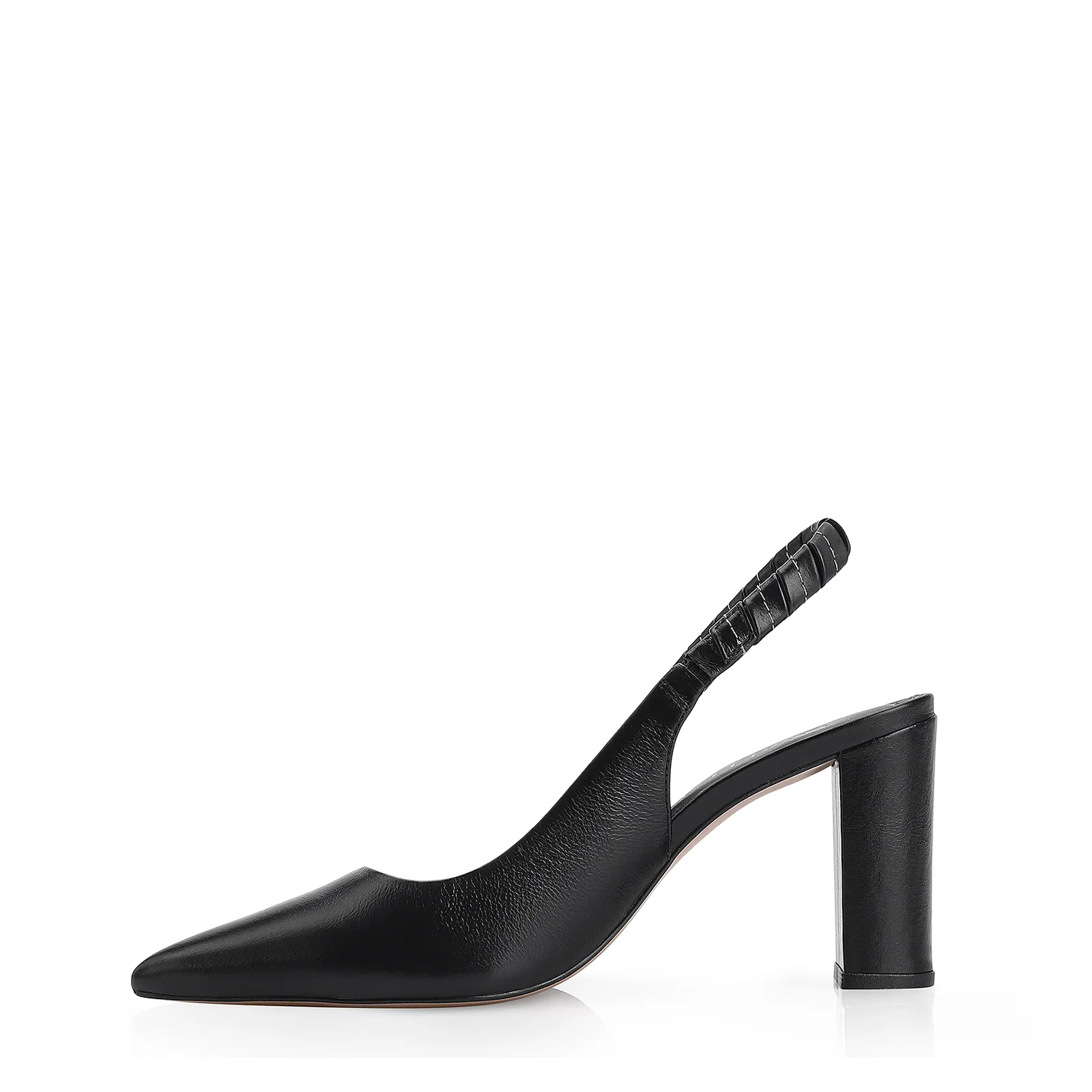 Scarpin Couro Preto