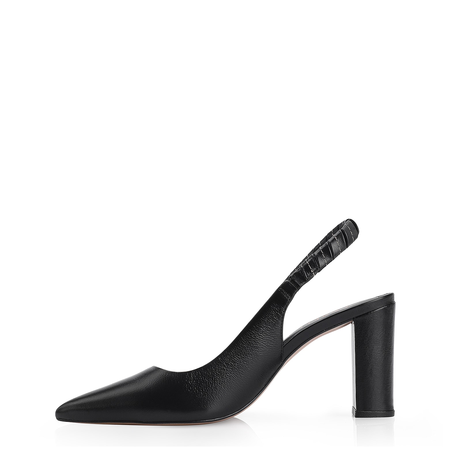 Scarpin Couro Preto