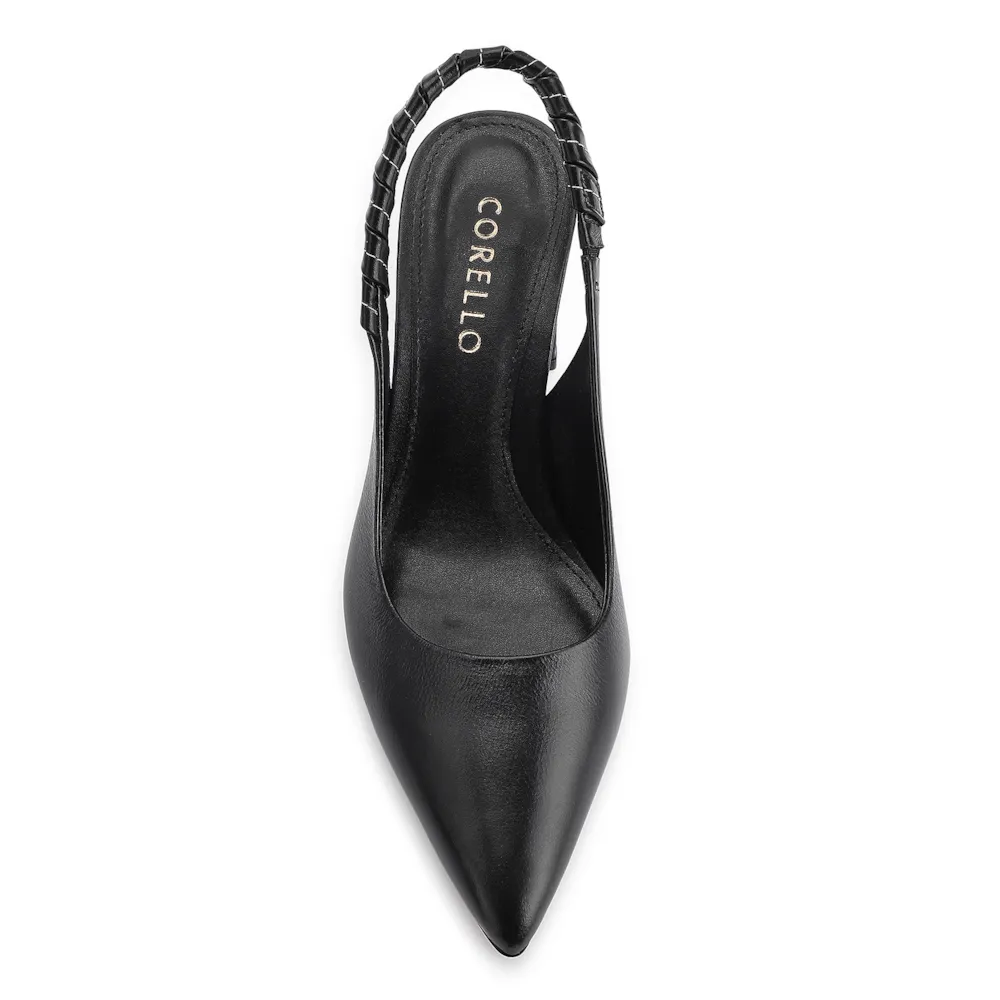 Scarpin Couro Preto - imagem 5