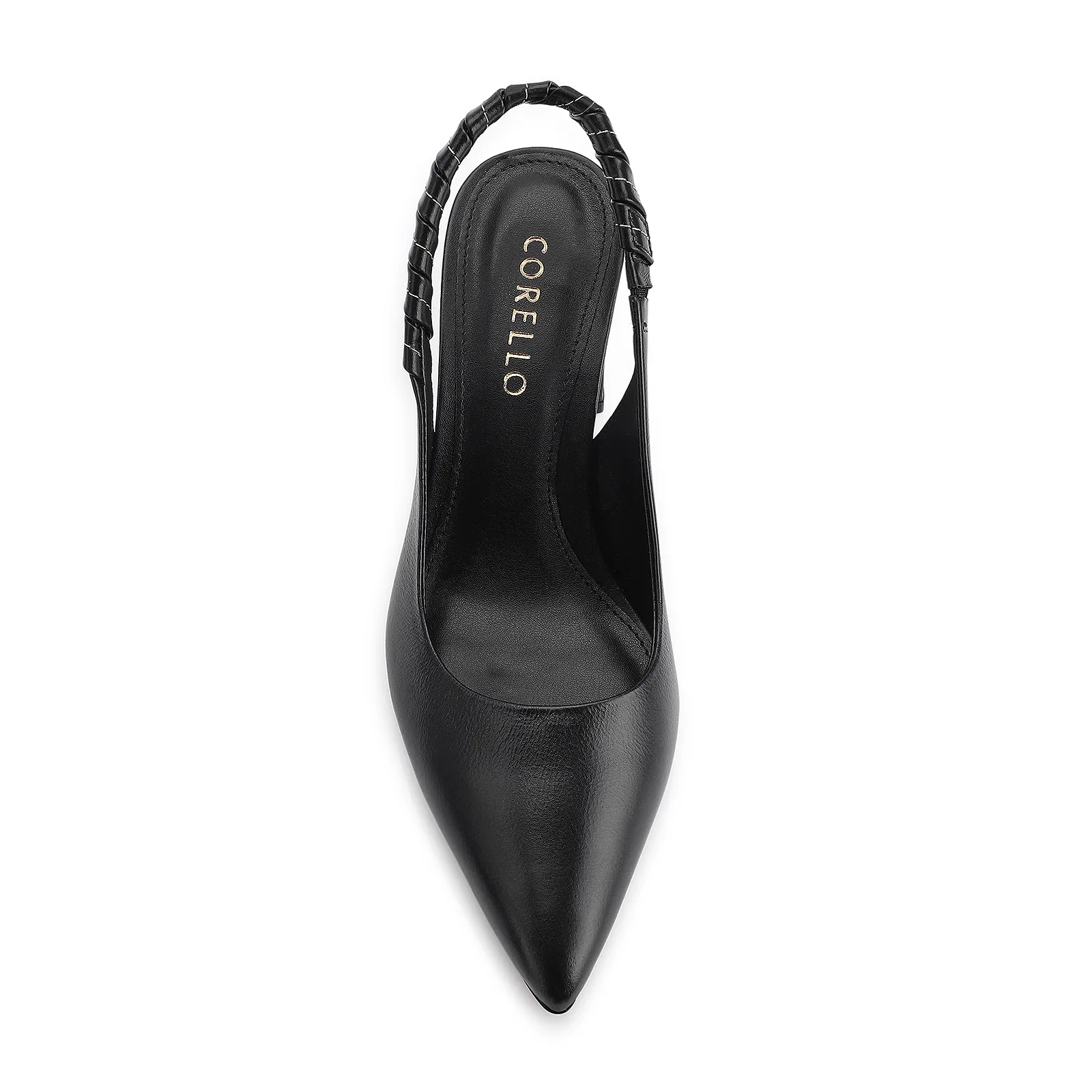 Scarpin Couro Preto