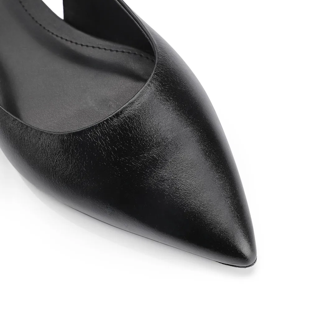 Scarpin Couro Preto - imagem 6