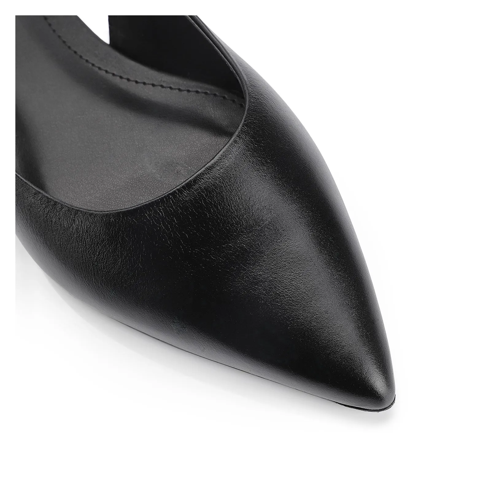 Scarpin Couro Preto
