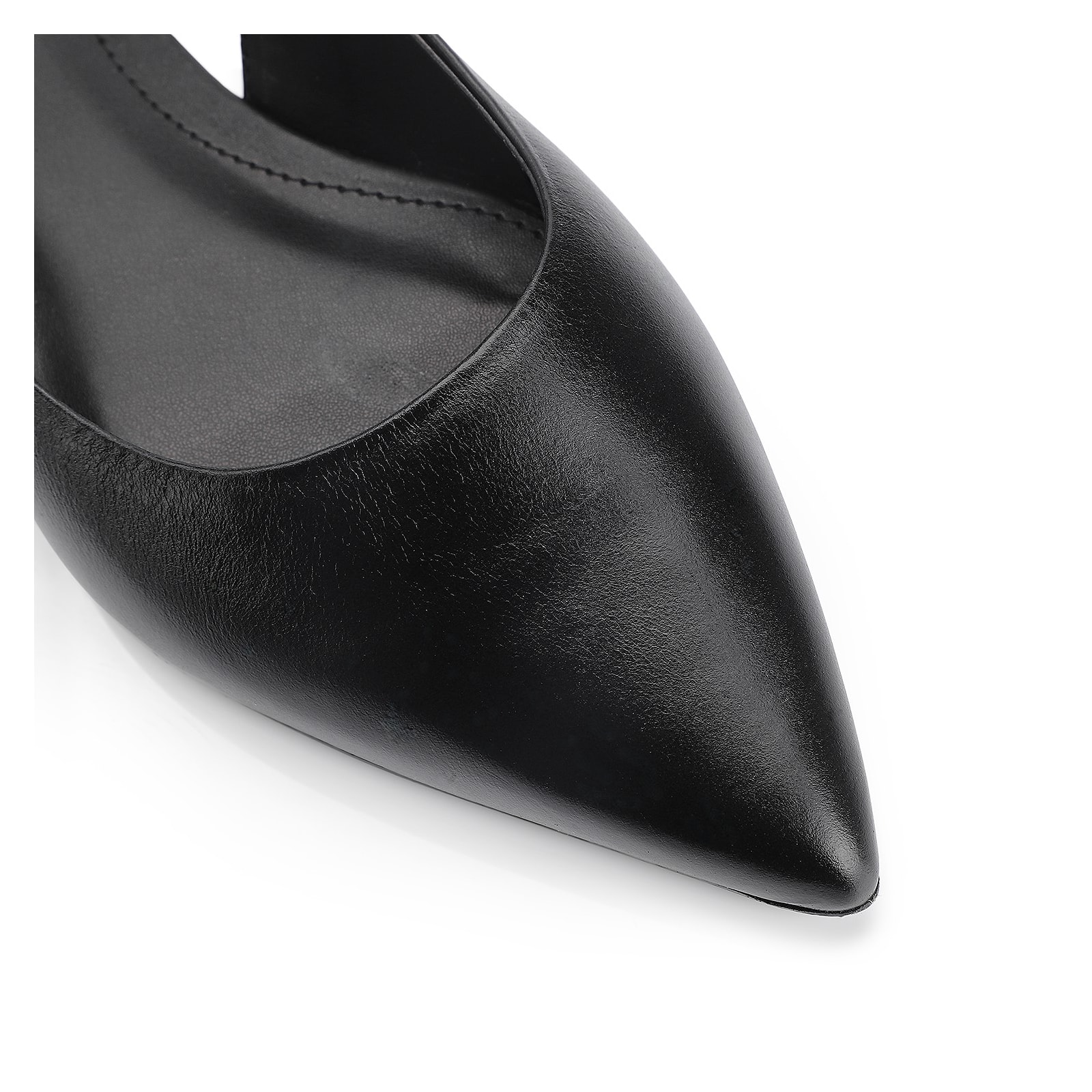 Scarpin Couro Preto