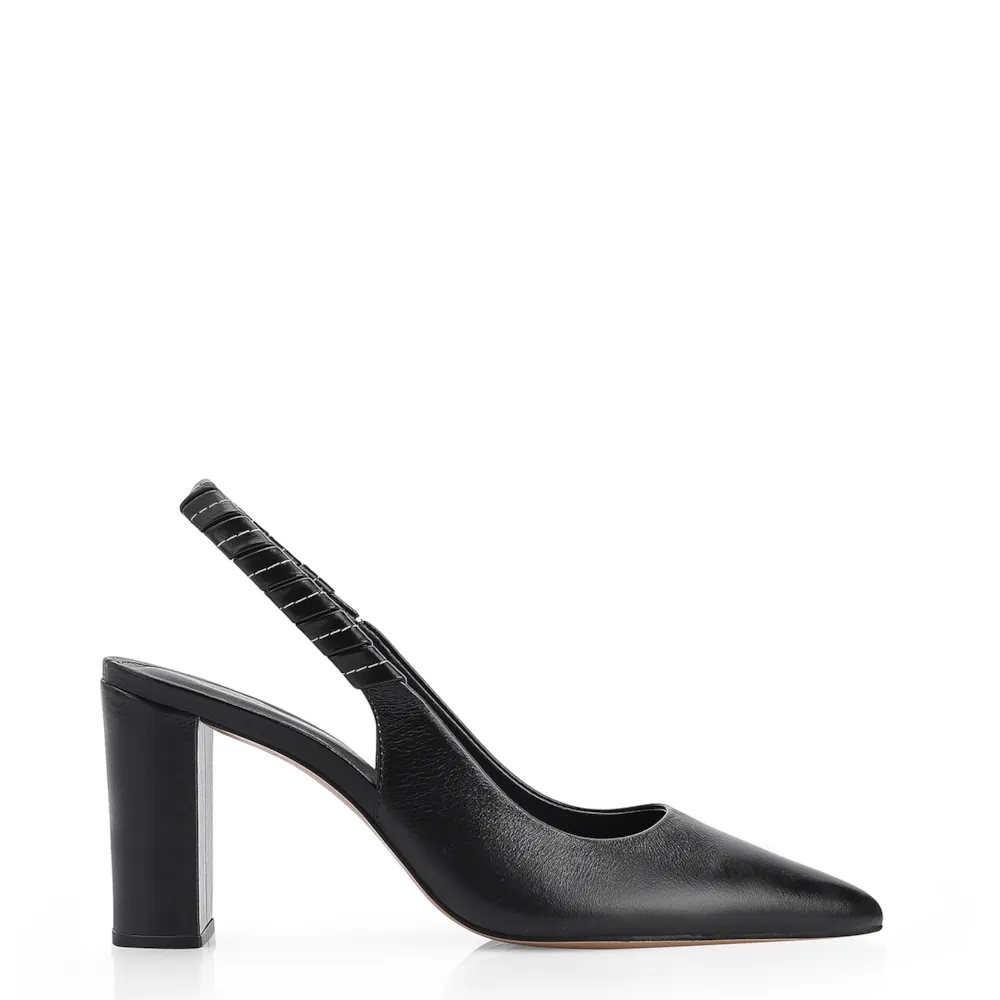 Scarpin Couro Preto - imagem 2