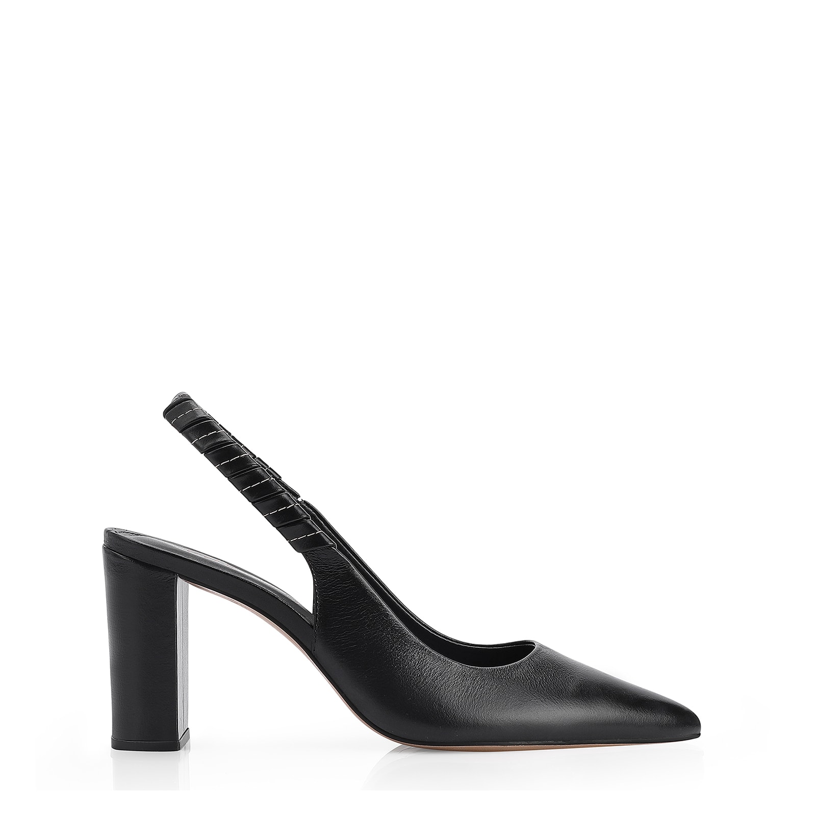 Scarpin Couro Preto