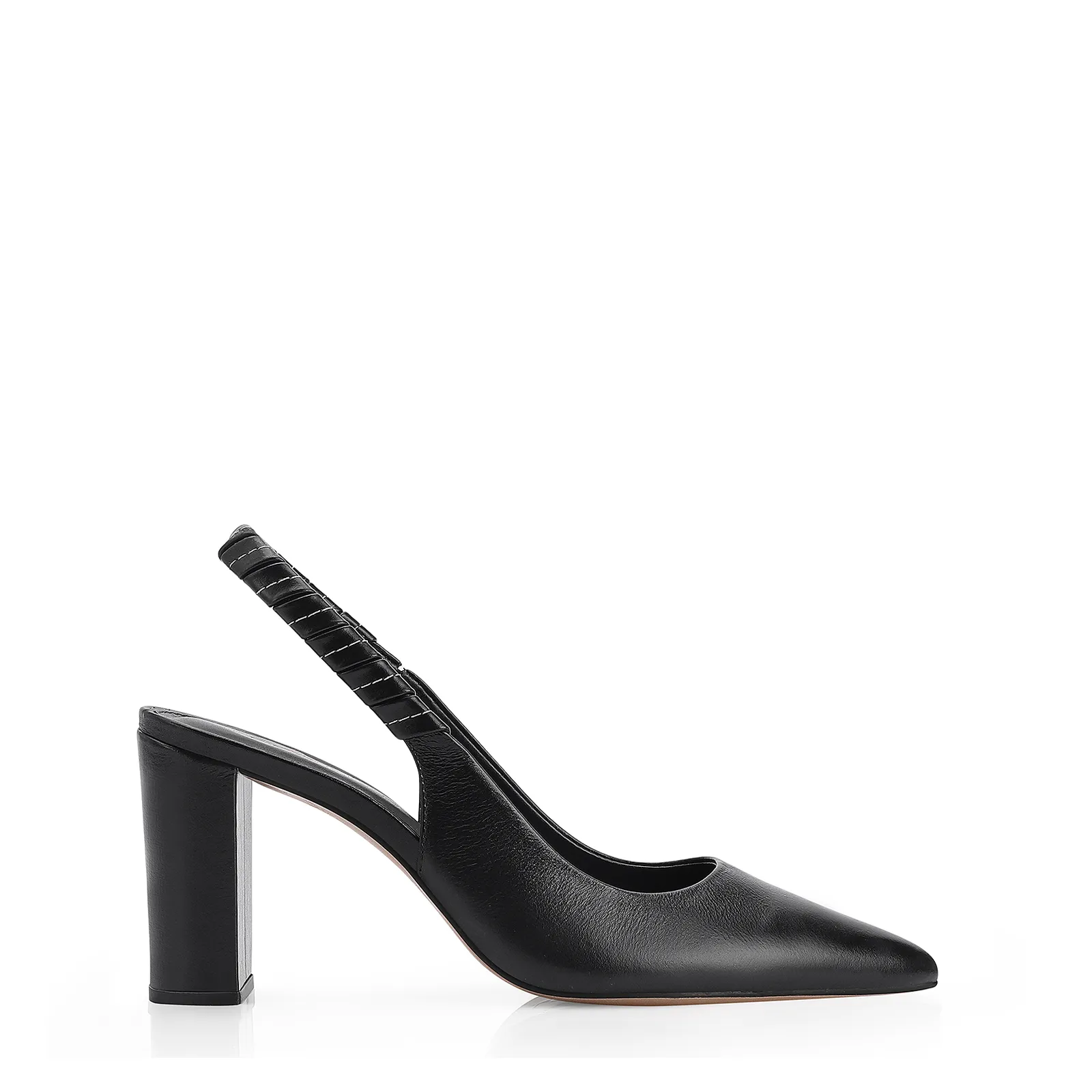 Scarpin Couro Preto