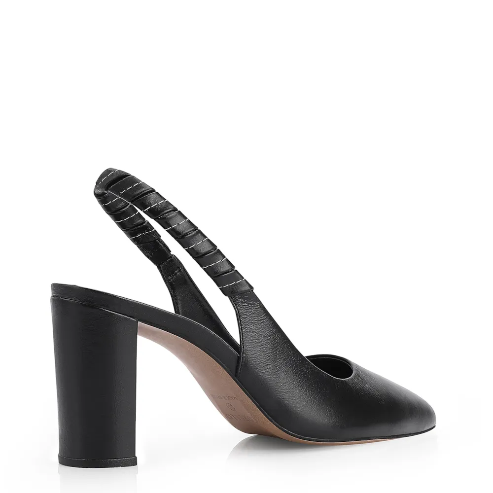 Scarpin Couro Preto - imagem 3