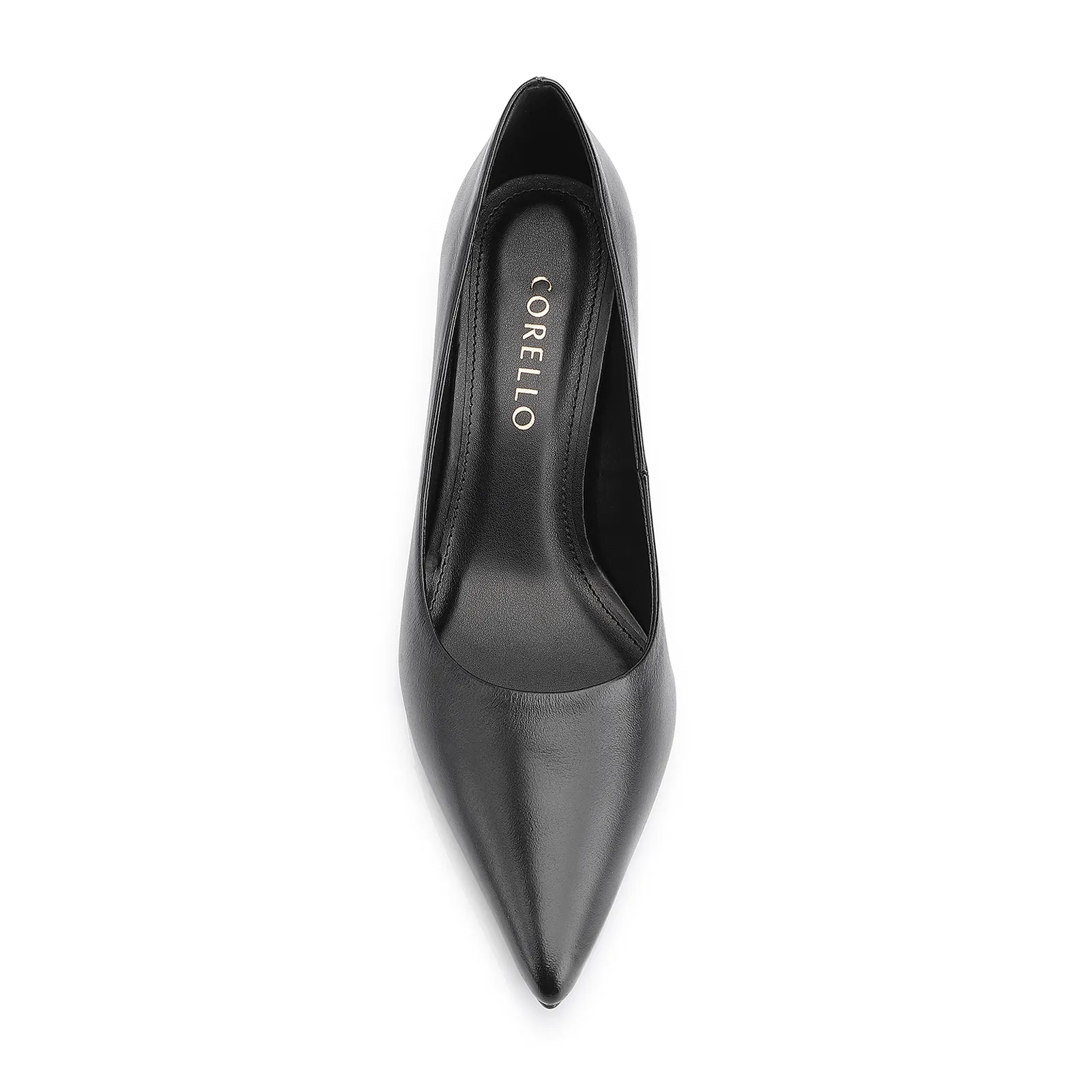 Scarpin Couro Preto