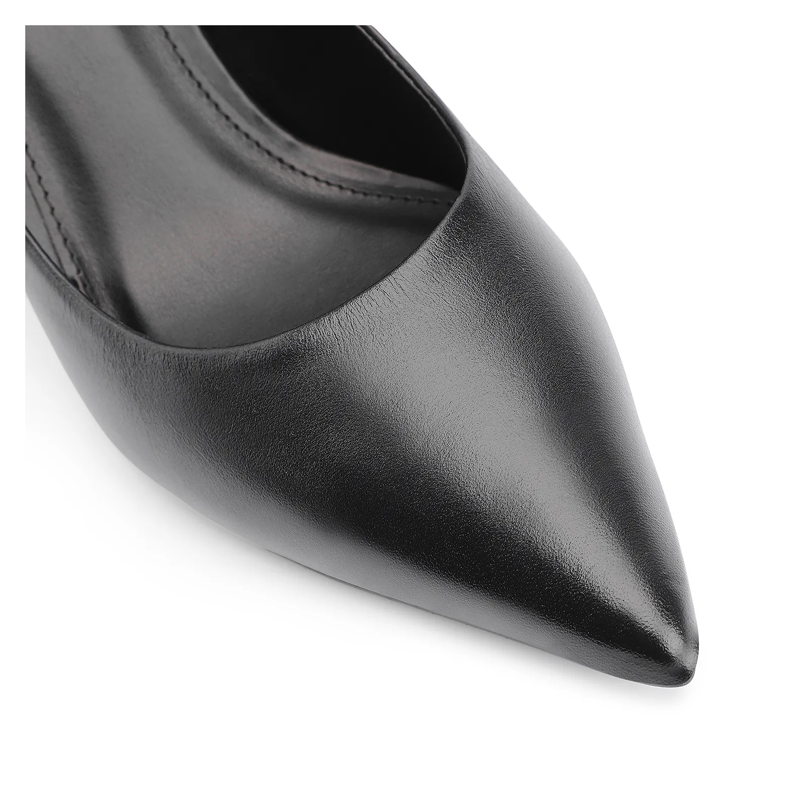 Scarpin Couro Preto