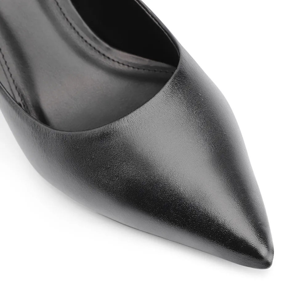 Scarpin Couro Preto - imagem 6