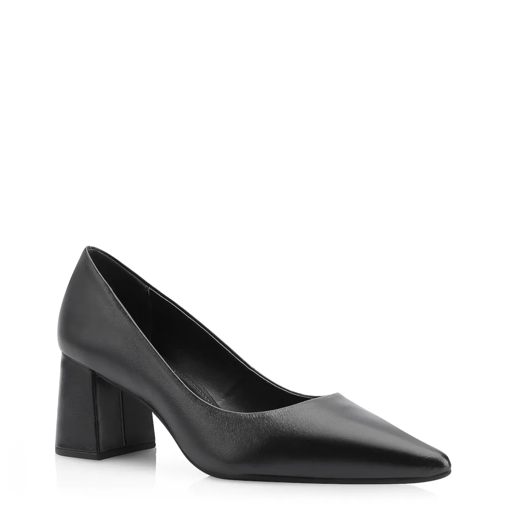 Scarpin Couro Preto