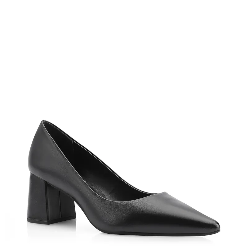 Scarpin Couro Preto