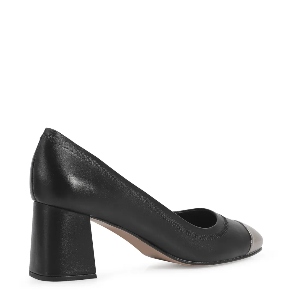 Scarpin Couro Preto - imagem 3