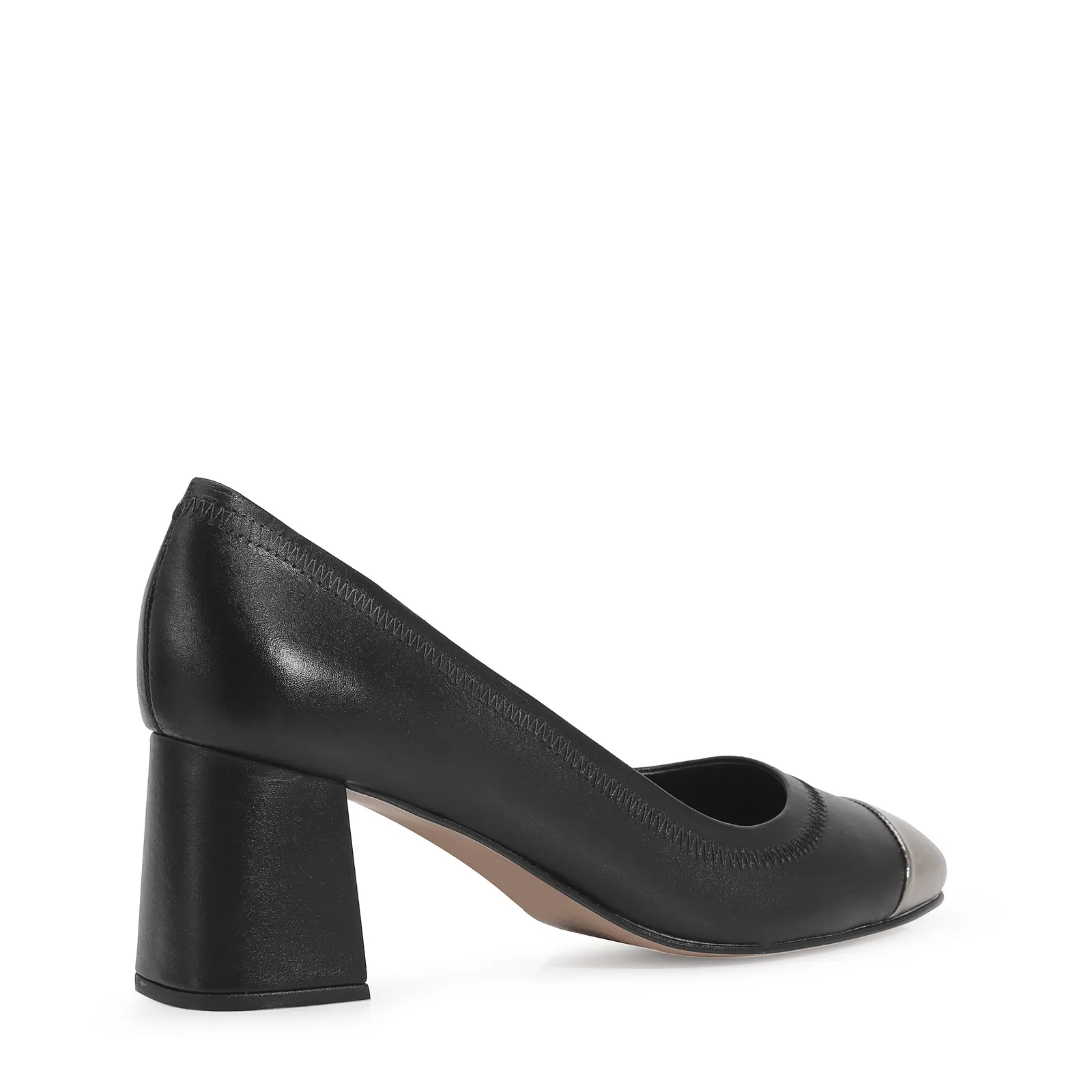 Scarpin Couro Preto