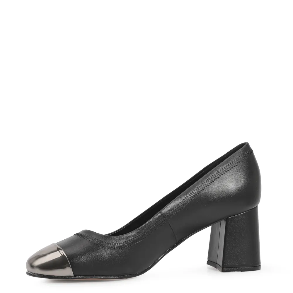 Scarpin Couro Preto - imagem 4
