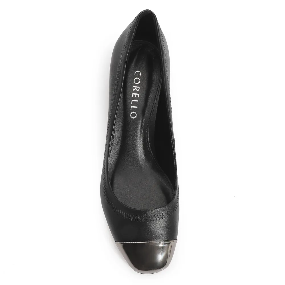 Scarpin Couro Preto - imagem 5