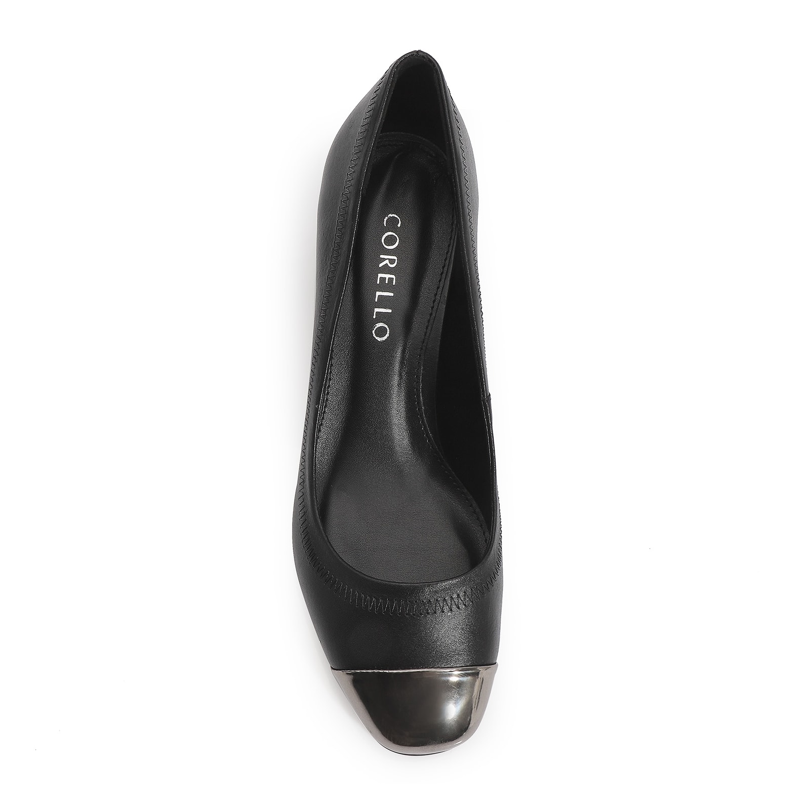 Scarpin Couro Preto
