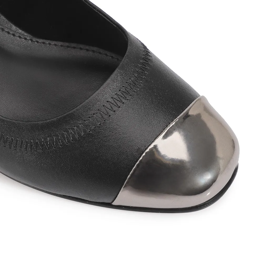 Scarpin Couro Preto - imagem 6