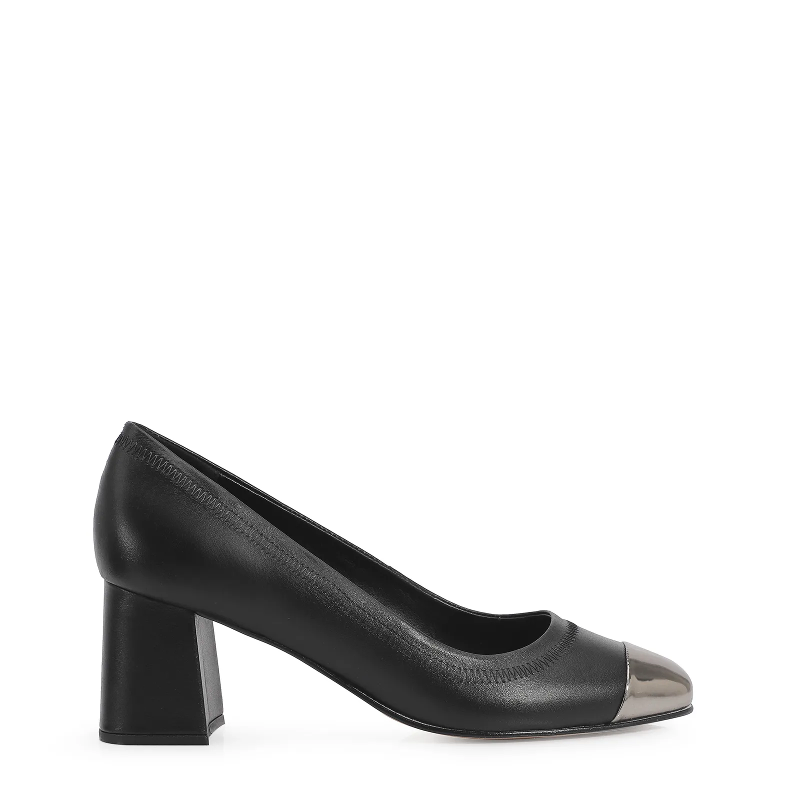 Scarpin Couro Preto
