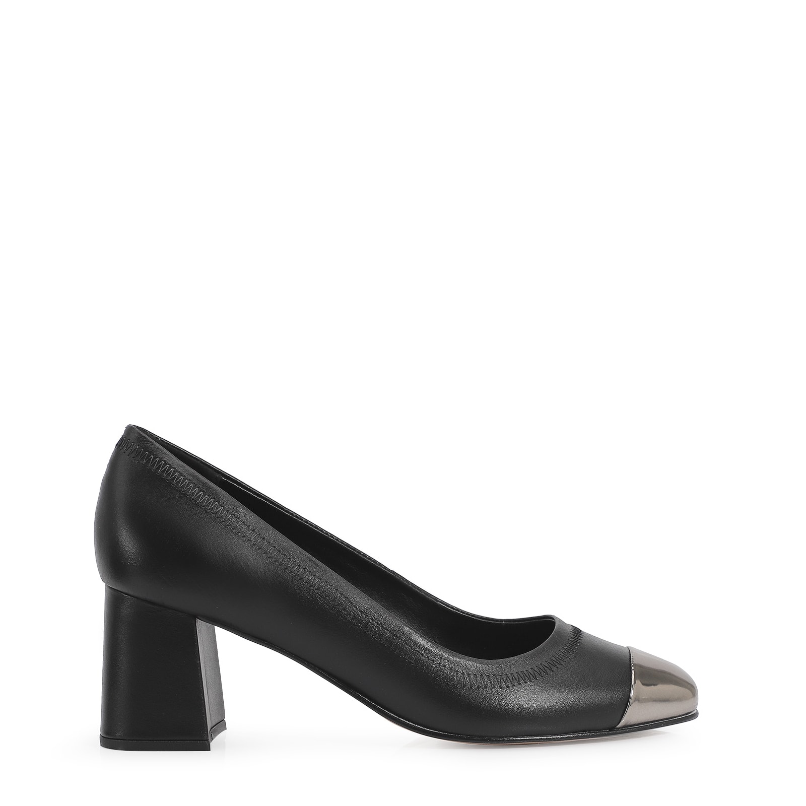 Scarpin Couro Preto