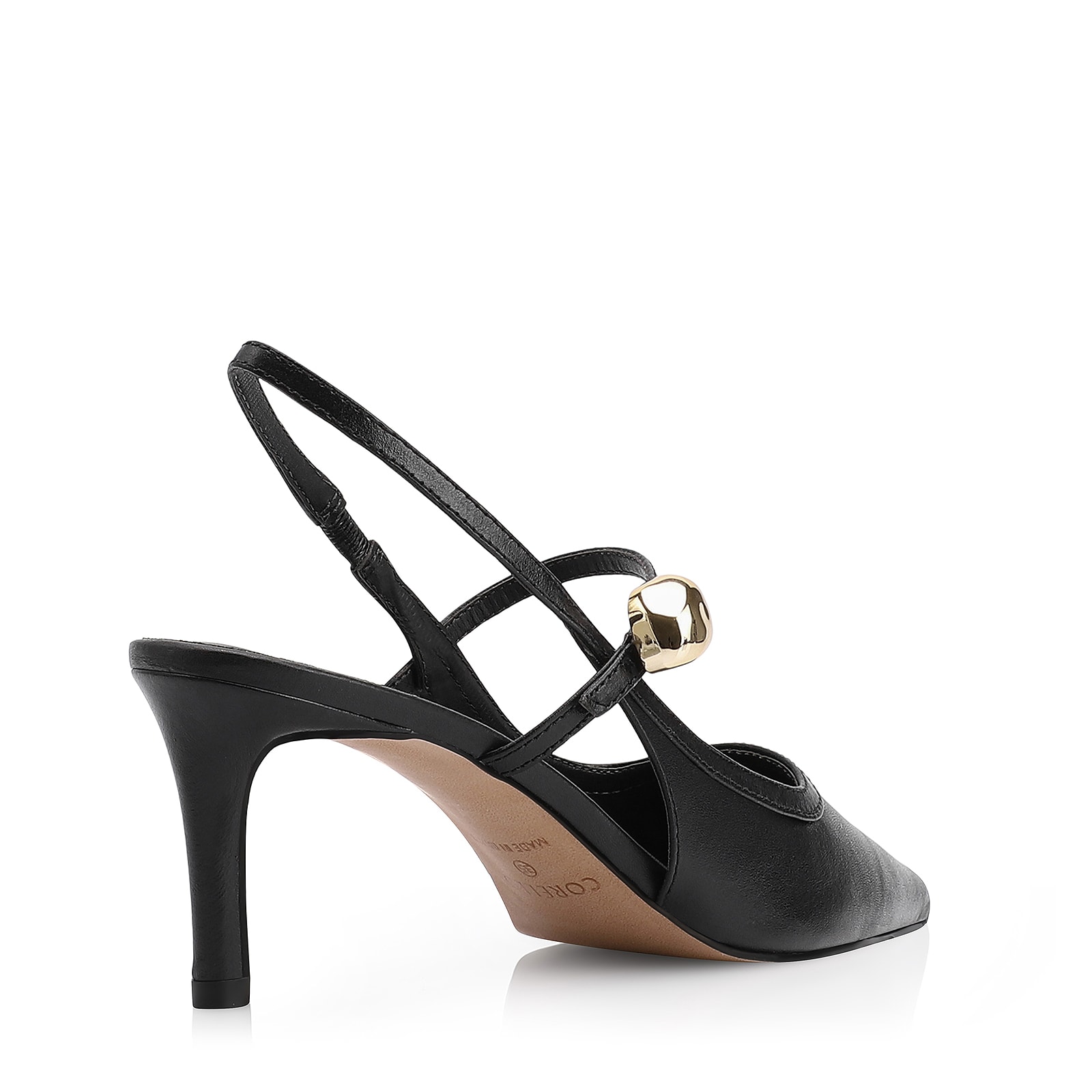 Scarpin Couro Preto