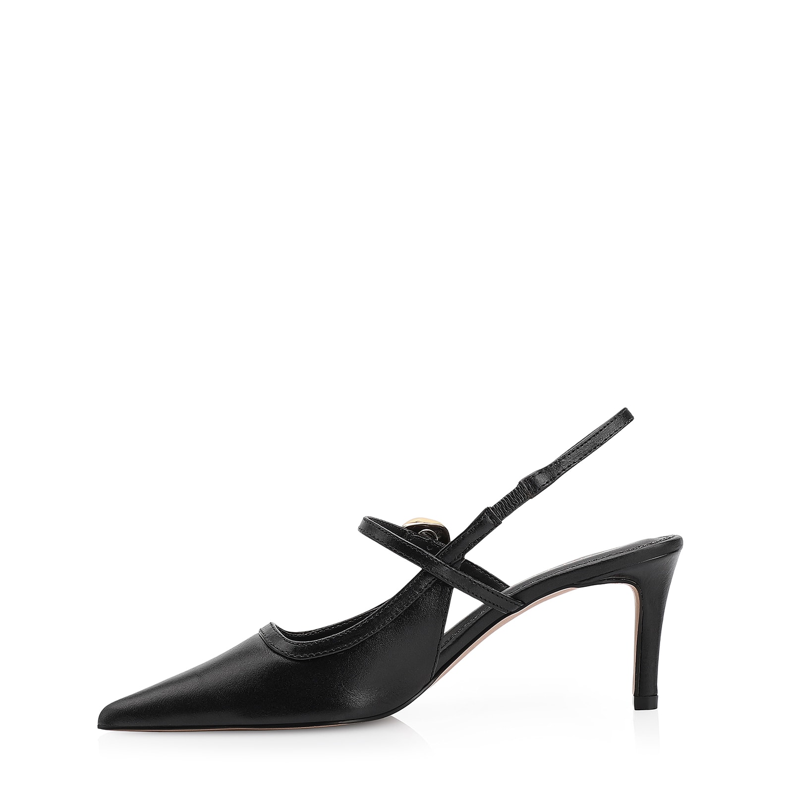 Scarpin Couro Preto